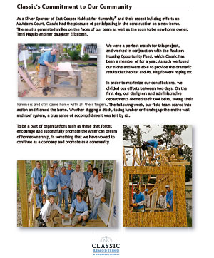 Classic joins the East Cooper chapter to build hope and foster the American dream
