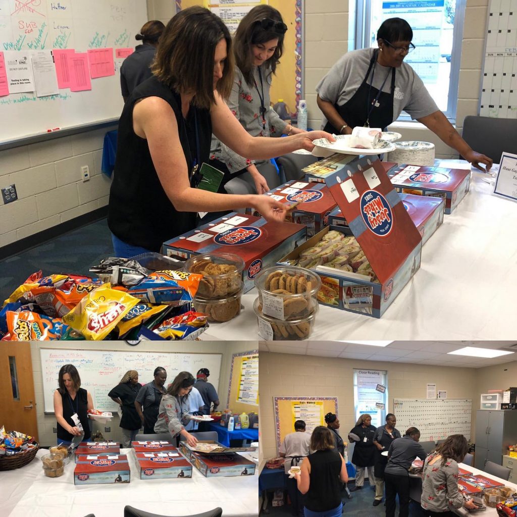 Teachers eating Lunch