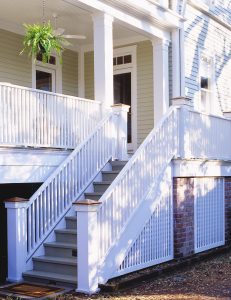 porch stairs and deck