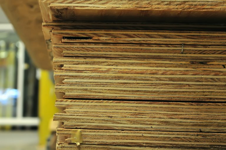 stack of plywood