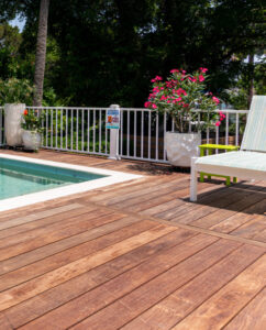 pool deck and chairs