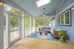 A remodeled screened in porch brings light and added space to this home in Charleston, SC